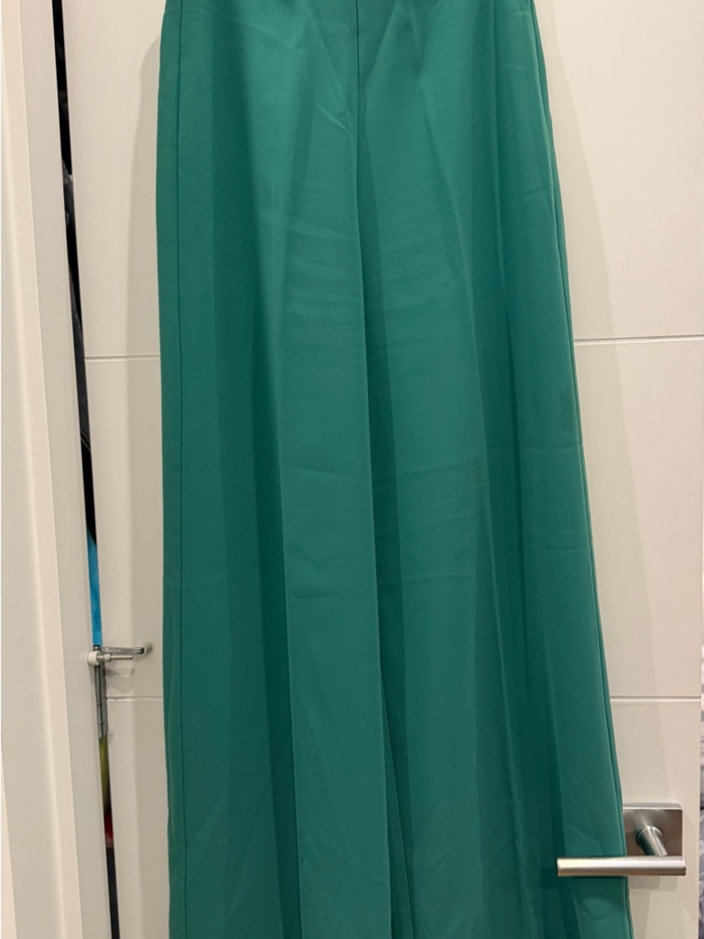 Mng  wide leg green pants  - size 2